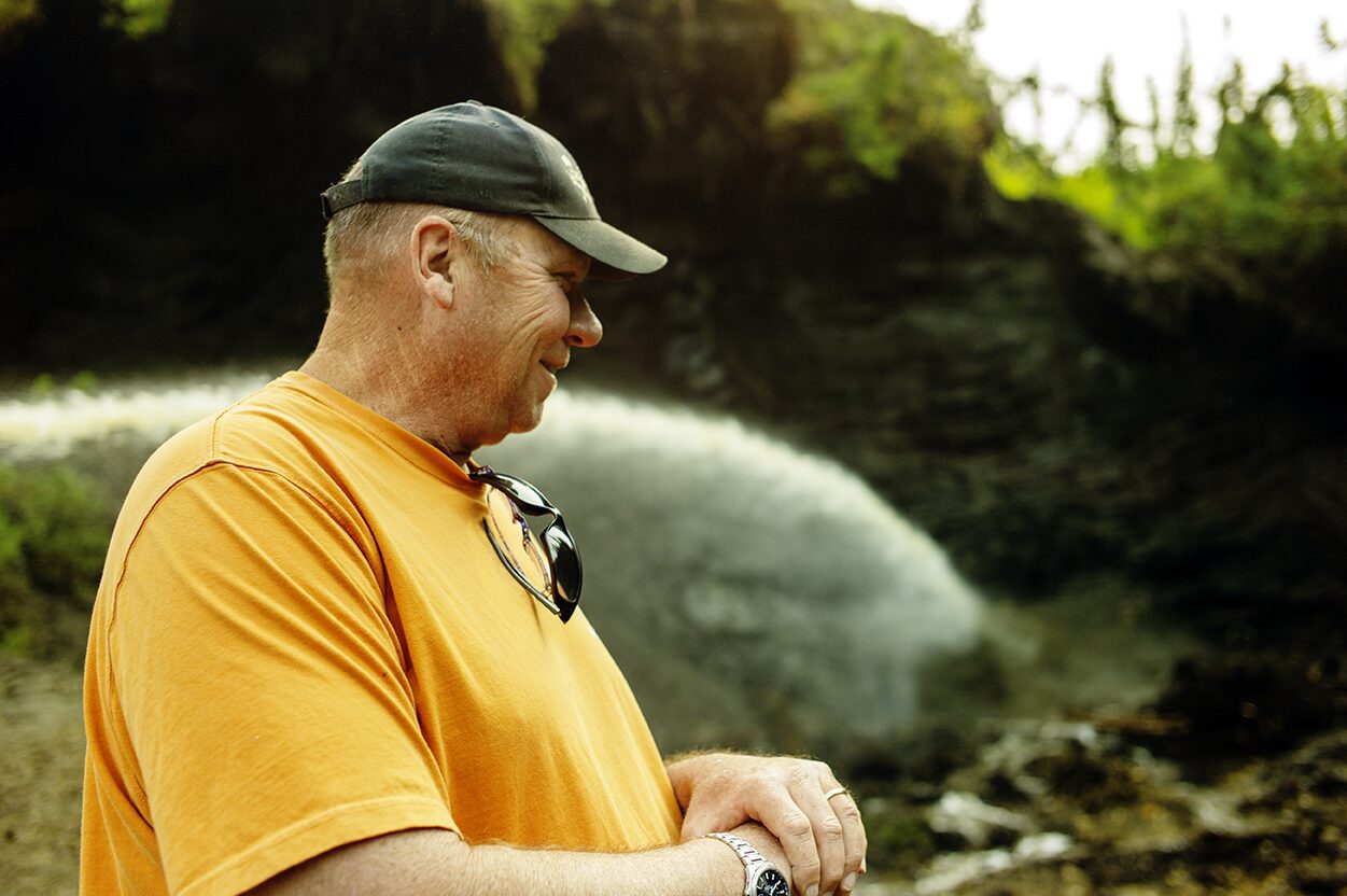 Happy gold miner John Reeves at Boneyard Alaska